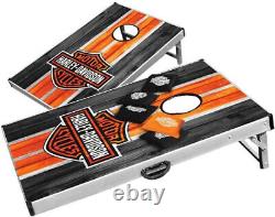 Harley-Davidson Classic Bar & Shield Bean Bag Toss Yard Game Cornhole Board Game