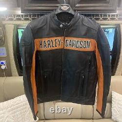 Harley Davidson Classic Bar Shield Leather Riding Jacket 98014-10VM NEW With Tag