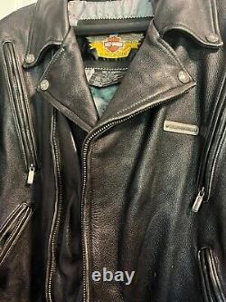 Harley-Davidson Classic Stabilizer Leather Jacket, Metal Bar & Shield XXL