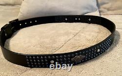 Harley-Davidson Eagle Bar & Shield Leather Belt with100th Anniversary Buckle