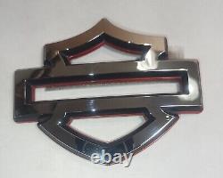 Harley Davidson Emblems, 2 pcs, Custom Fuel Gas Tank Emblems Bar And Shield RH