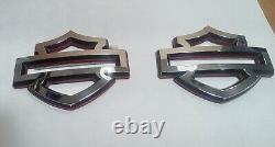 Harley Davidson Emblems, 2 pcs, Custom Fuel Gas Tank Emblems Bar And Shield RH