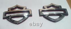 Harley Davidson Emblems, 2 pcs, Custom Fuel Gas Tank Emblems Bar And Shield RH