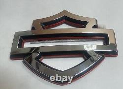 Harley Davidson Emblems, 2 pcs, Custom Fuel Gas Tank Emblems Bar And Shield RH