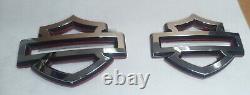 Harley Davidson Emblems, 2 pcs, Custom Fuel Gas Tank Emblems Bar And Shield RH