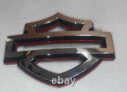 Harley Davidson Emblems, 2 pcs, Custom Fuel Gas Tank Emblems Bar And Shield RH