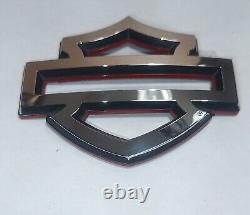 Harley Davidson Emblems, 2 pcs, Custom Fuel Gas Tank Emblems Bar And Shield RH