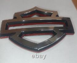 Harley Davidson Emblems, 2 pcs, Custom Fuel Gas Tank Emblems Bar And Shield RH