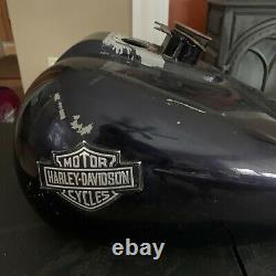 Harley-Davidson FXR gas fuel tank with Bar And Shield Badges Emblems