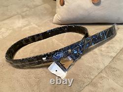 Harley-Davidson Flaming Bar & Shield Leather Belt with100th Anniversary Buckle