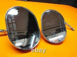 Harley Davidson Genuine Bar And Shield Oval Billet Style Side Mirrors 91523-99