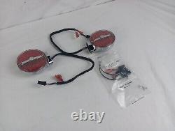 Harley Davidson Genuinechrome Bar & Shield Rear Led Red Turn Signals 68128-10