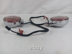 Harley Davidson Genuinechrome Bar & Shield Rear Led Red Turn Signals 68128-10