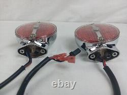 Harley Davidson Genuinechrome Bar & Shield Rear Led Red Turn Signals 68128-10