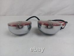 Harley Davidson Genuinechrome Bar & Shield Rear Led Red Turn Signals 68128-10