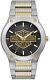 Harley-davidson Gold Bar & Shield Stainless Steel Mens Watch 78a126