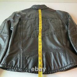Harley Davidson Jacket Leather SHIFTER XS Black Embossed Bar Shield 98136-03VW