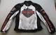 Harley-davidson Jacket Men's Medium Mesh Riding Hydration White Black Bar Shield