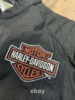 Harley Davidson Jacket Mens Large Nylon Bar & Shield Belted 98001-03VM