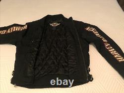Harley Davidson Jacket Mens Size Large Nylon Bar & Shield Belted 98001-03VM