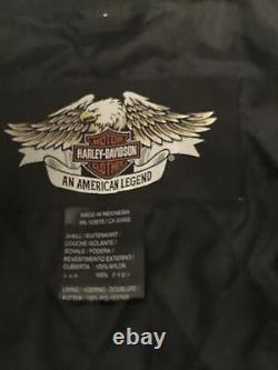 Harley Davidson Jacket Mens Size Large Nylon Bar & Shield Belted 98001-03VM
