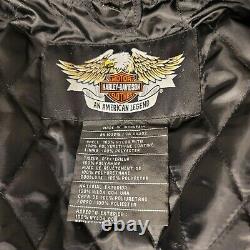 Harley Davidson Jacket Mens XL Nylon Bar & Shield Belted 52 Chest