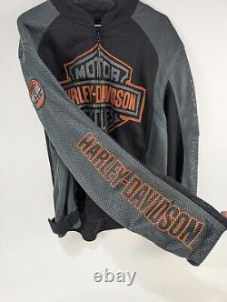 Harley Davidson Large Men's Bar & Shield Logo Mesh Jacket 98233-13VM Size Large