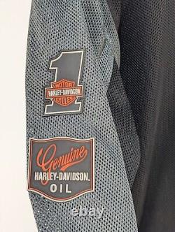 Harley Davidson Large Men's Bar & Shield Logo Mesh Jacket 98233-13VM Size Large