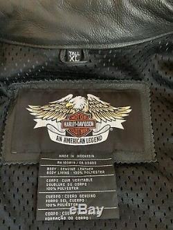 Harley Davidson Leather Bar & Shield Flames Racing Jacket 98000-10VT XL