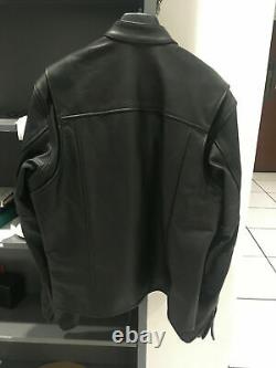 Harley Davidson Leather Black Bar and Shield Riders Jacket Size Large