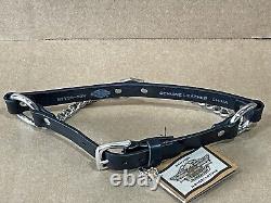 Harley Davidson Leather Chain Boot Straps NEW NOS Bar & Shield. HDMC NEW