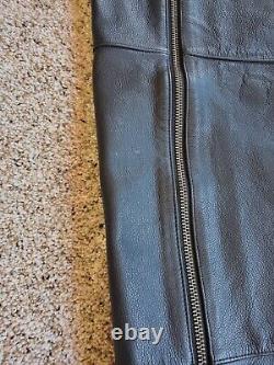 Harley-Davidson Leather Chaps Large Mens Bar & Shield Stock Zip Snap 98090-06VM