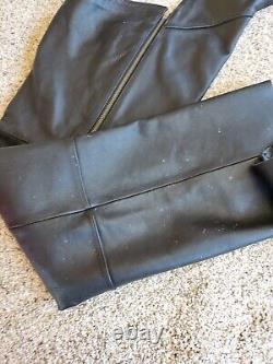 Harley-Davidson Leather Chaps Large Mens Bar & Shield Stock Zip Snap 98090-06VM