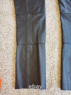 Harley-Davidson Leather Chaps Large Mens Bar & Shield Stock Zip Snap 98090-06VM