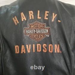 Harley Davidson Leather Jacket Bar & Shield RN 103819 CA 03402 Medium
