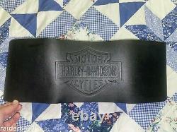 Harley Davidson Leather Men's kidney belt XL Embossed Bar & Shield 97660-02VM EC