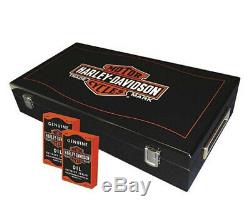 Harley-Davidson Long Bar & Shield Trademark Logo Professional Poker Set 69300D