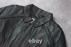 Harley Davidson M HERITAGE Leather Jacket 98064-13VW Braided Bling Bar & Shield