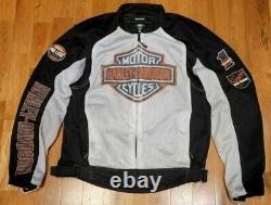 Harley Davidson MED BAR & SHIELD Mesh Functional Jacket w Body Armor 98232-13VM