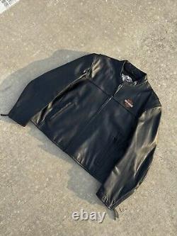 Harley Davidson MENS LARGE Leather Jacket STOCK Bar & Shield 98112-06VM 3XL