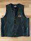 Harley Davidson Mens X-large Leather Vest 98150-06vm With Bar & Shield Embroidery