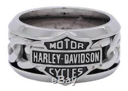 Harley-Davidson MOD Steel Chain Bar & Shield Ring Gr. 9 = 19mm Ø EDELSTAHL