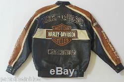 Harley Davidson Men Prestige Leather USA Made Jacket Bar & Shield 97000-05VM M