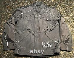 Harley Davidson Men's 2 in 1 Bar & Shield/Polyester Motorcycle Jacket/Armor (M)