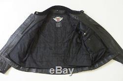 Harley Davidson Men's Bad Moon Bar & Shield Black Leather Jacket 2XL 97149-07VM