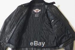 Harley Davidson Men's Bad Moon Bar&Shield Black Leather Jacket XL 97149-07VM