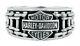 Harley-davidson Men's Bar & Shield Bike Chain Ring, Sterling Silver Hdr0260 (9)