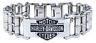 Harley-davidson Men's Bar & Shield Emblem Bike Chain Steel Bracelet Hsb0146
