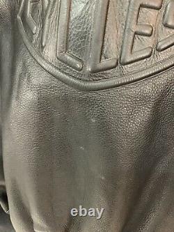Harley Davidson Men's Bar & Shield Full Zip Leather Jacket Size Medium Black