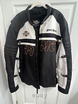 Harley Davidson Men's Bar & Shield/ HD-MC/Double Lined/Motorcycle Jacket Size 2X